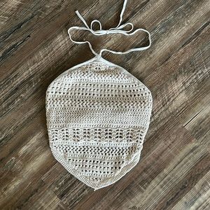 Abercrombie & fitch crochet cropped top